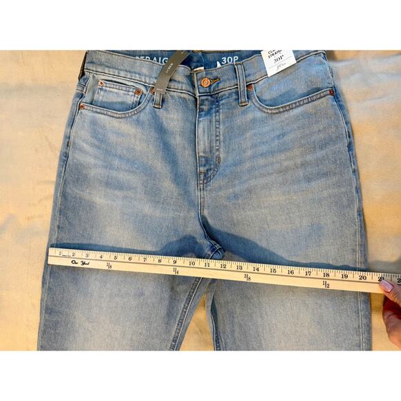J Crew Womens Classic Straight Jeans High Rise Crop Ankle Size 30P NWT - Picture 7 of 14
